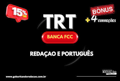 PREPARATRIO REDAO E PORTUGUS TRT BANCA FCC