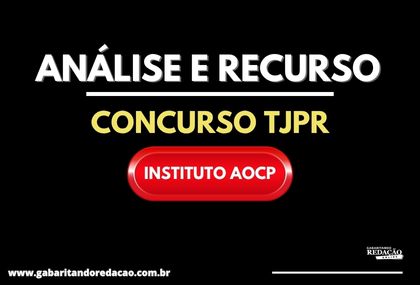 ANLISE PARA RECURSO TJPR / AOCP