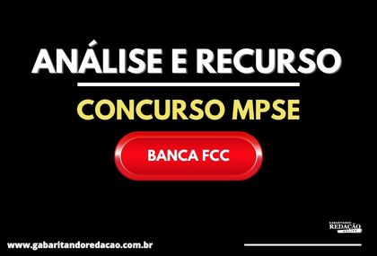 AN�LISE PARA RECURSO MPSE/ FCC