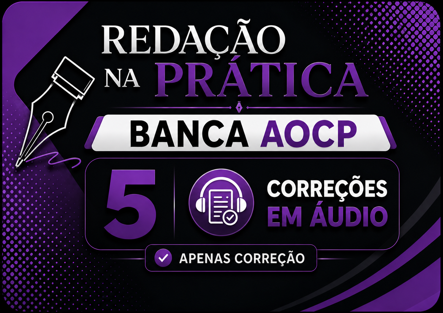 REDA��O NA PR�TICA AOCP 5 CORRE��ES