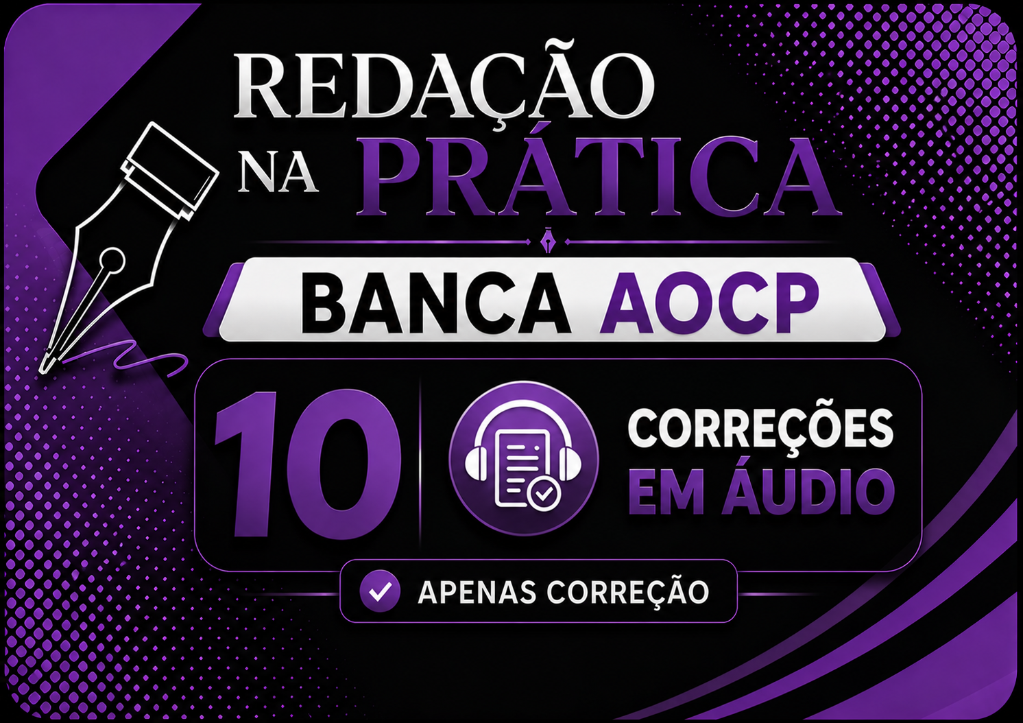 REDA��O NA PR�TICA AOCP 10 CORRE��ES