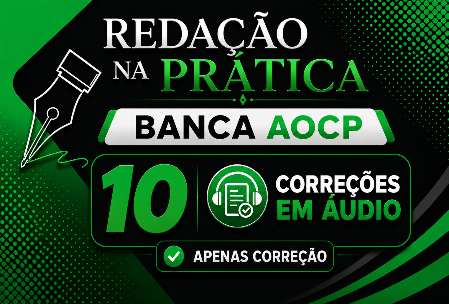 REDA��O NA PR�TICA AOCP 10 CORRE��ES