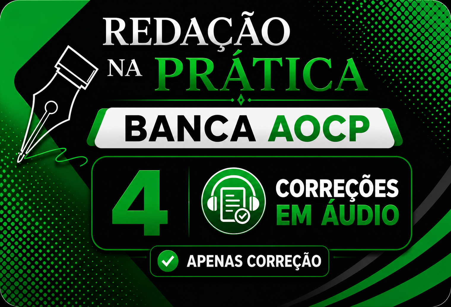 REDA��O NA PR�TICA AOCP 4 CORRE��ES