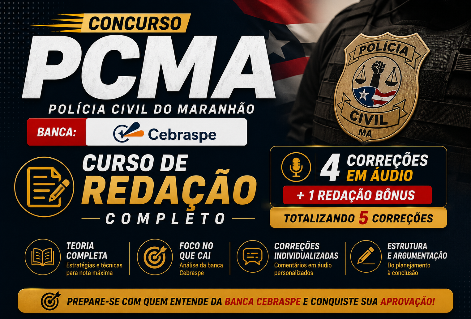 CURSO REDA��O PCMA- B�NUS 1 CORRE��O