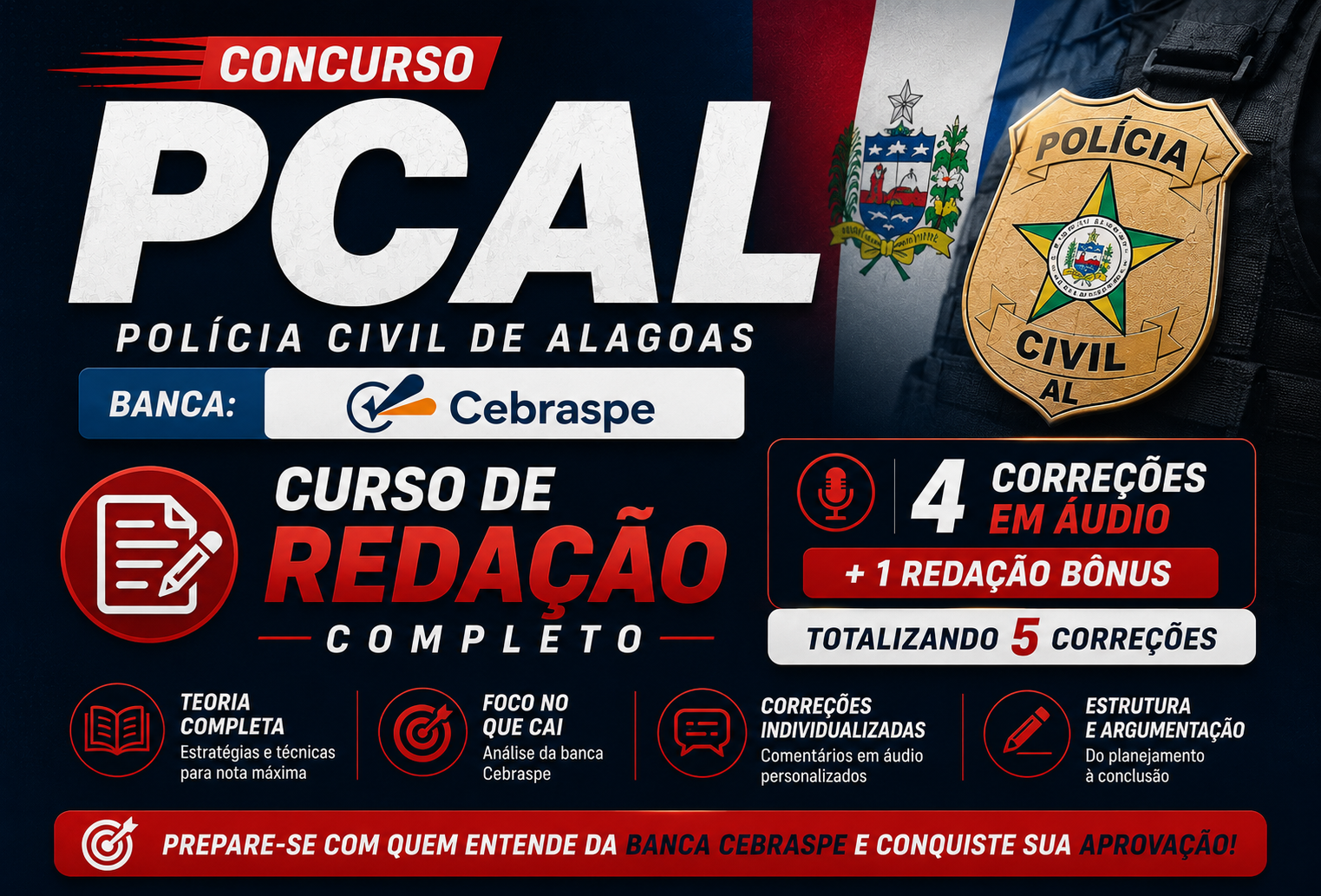 CURSO REDA��O PCAL- B�NUS 1 CORRE��O