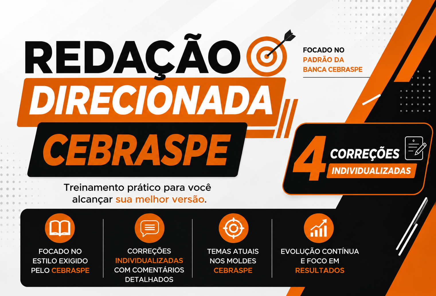 REDA��O DIRECIONADA CEBRASPE - 4 CORRE��ES