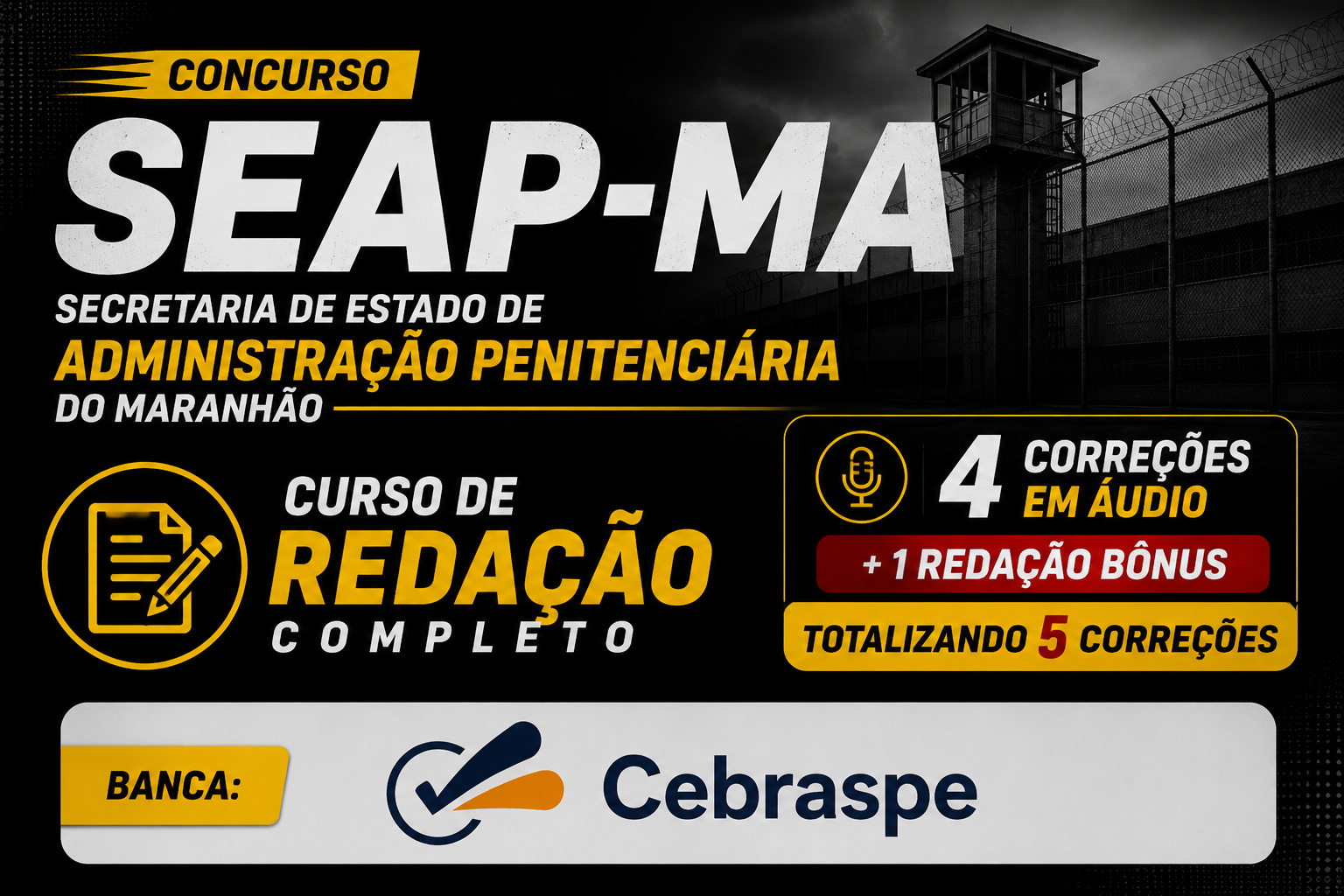 CURSO REDA��O PREPARAT�RIO SEAPMA