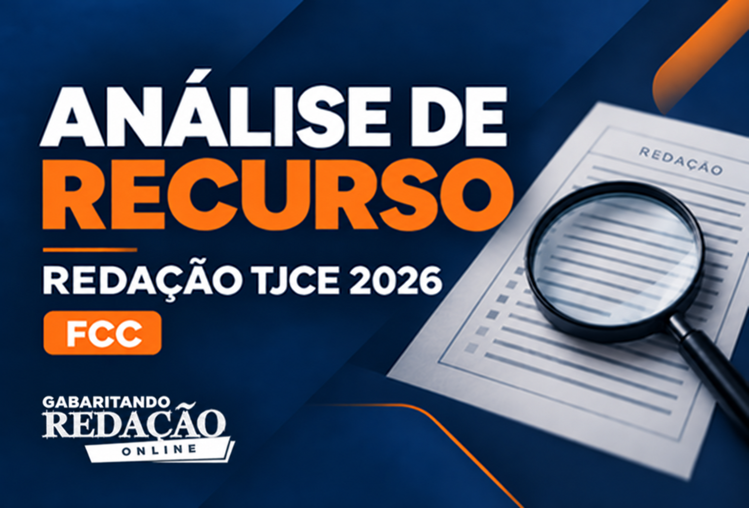 An�lise de Recurso Reda��o TJCE 2026 FCC