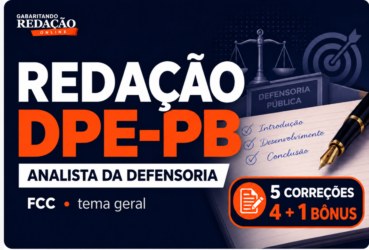 CURSO COMPLETO DE REDA��O - DPE - PB (FCC)