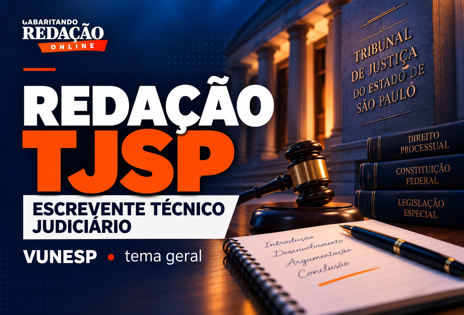 CURSO COMPLETO DE REDA��O TJSP (Vunesp)